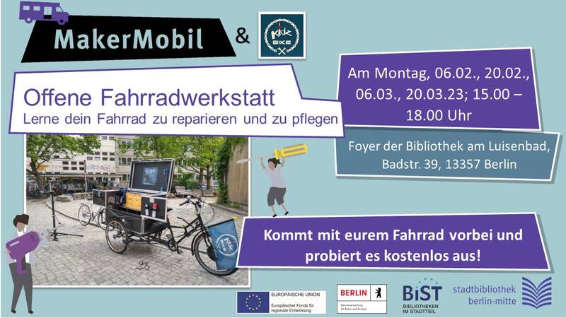 Offene Fahrradwerkstatt - Lerne dein Fahrrad zu reparieren und zu pflegen