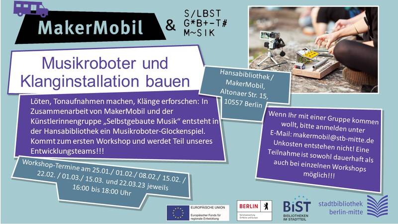 Musikroboter und Klanginstallation bauen