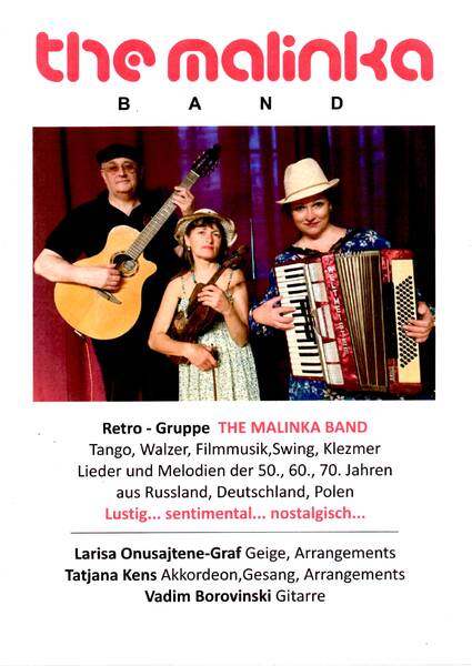 The Malinka Band ( Wird bis auf weiteres Verschoben )