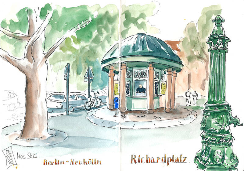 Urban Sketching – Zeichen- und Aquarellkurs mit Marisa Kirko (donnerstags bis 8.7.)