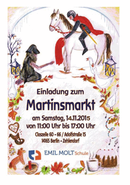 Herbstliches Martinsmarktfest in Zehlendorf