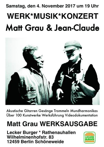 LIVE Matt Grau & Jean-Claude WERK*MUSIK*KONZERT