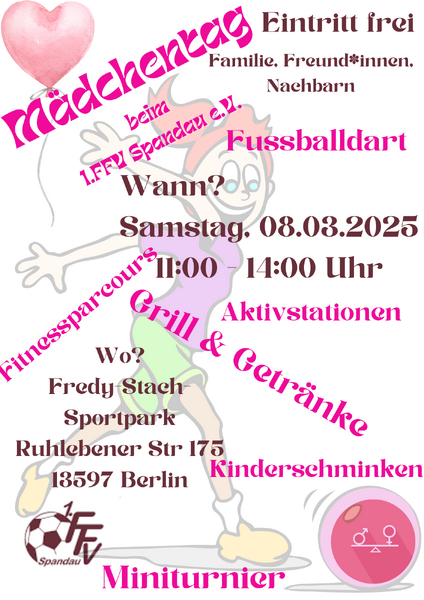 Mädchentag beim 1.FFV Spandau - Weltfrauentag - Familienfest