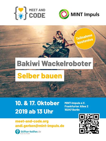 Bakiwi Wackelroboter - Selber bauen [Ausgebucht]
