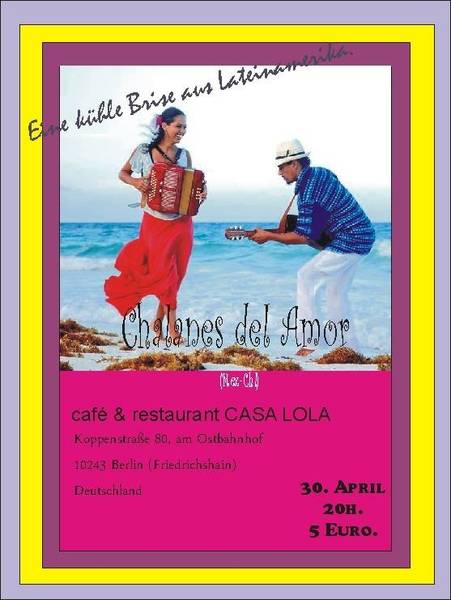  Live Musik in Casa Lola Mariel Henry Rojo und Diego Corvalán