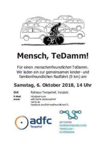 Mensch, Te-Damm! Adfc Kinder und Familienfreundliche Radtour 