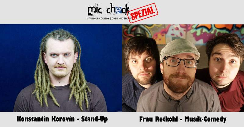 Comedy-Doppelshow im Prenzlauer Berg: Konstantin Korovin (Stand-Up) & Frau Rotkohl (Musik-Comedy)