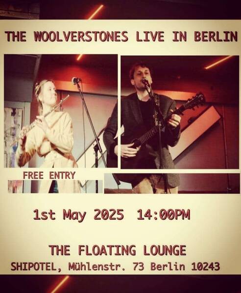 Die Band the Woolverstones spielt ein kostenloses Konzert auf einem Schiff auf der Spree / The Woolverstones Free Concert on a Ship on the Spree
