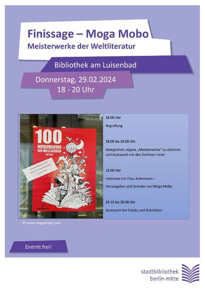 Finissage Weltliteratur im Comic - 100 Meisterwerke anders dargestellt