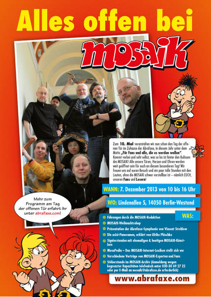 Tag der offenen Tür im MOSAIK-Verlag