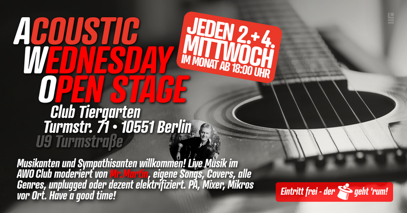 AWO - Acoustic Wednesday Open Stage