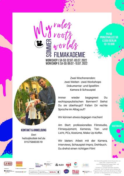 Sommer Filmakademie – My rules, my roots, my worlds (14-26 Jahre)