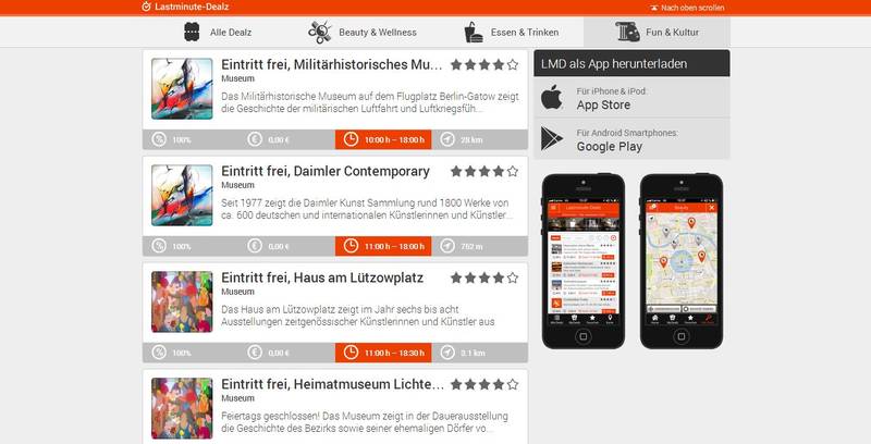 Über 50 gratis Museen auf deiner Smartphone App