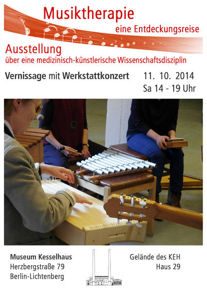 VERNISSAGE mit WERKSTATTKONZERT - Ausstellung "Musiktherapie eine Entdeckungsreise"