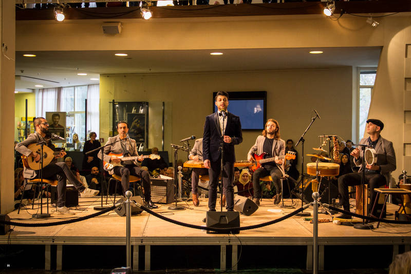 Live-Performance des syrischen Tarab-Ensembles MUSIQANA