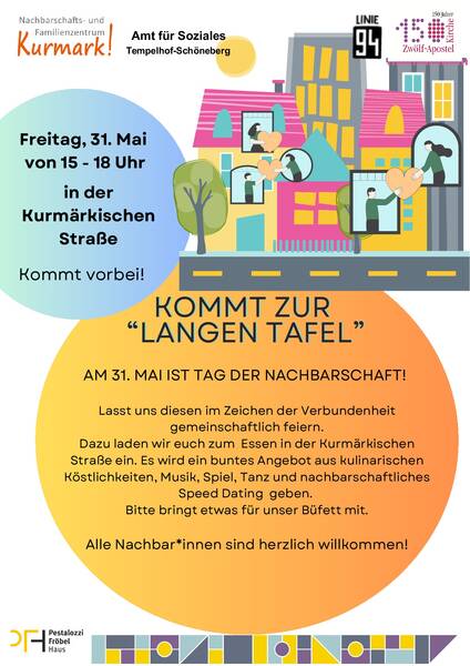 Lange Tafel zum Tag der Nachbar*innen