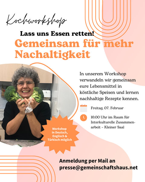 Kochworkshop: Lass uns Essen retten! Gemeinsam für mehr Nachaltigkeit