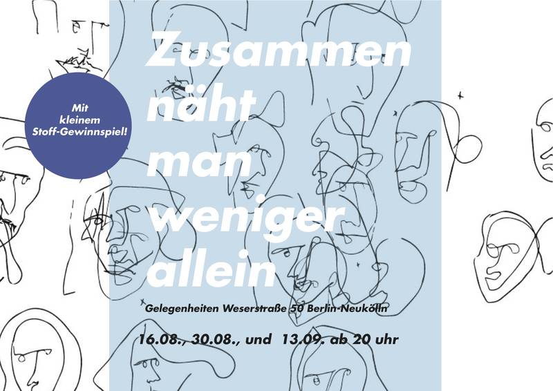 Zusammen näht man weniger allein - gemeinsames Handarbeiten