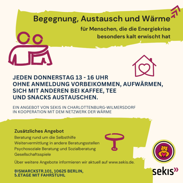 Begegnung, Austausch und Wärme - für Menschen, die die Energiekrise besonders kalt erwischt hat