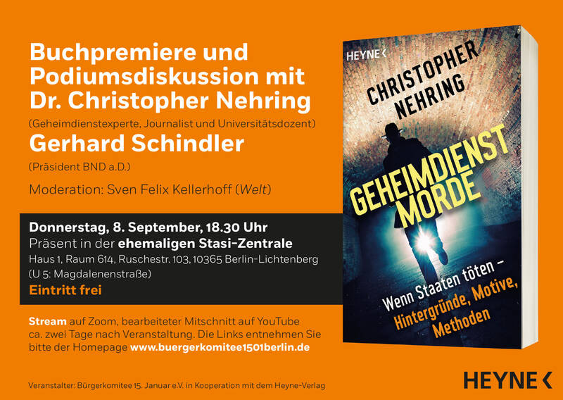 Buchpremiere und Podiumsdiskussion mit Dr. Christopher Nehring