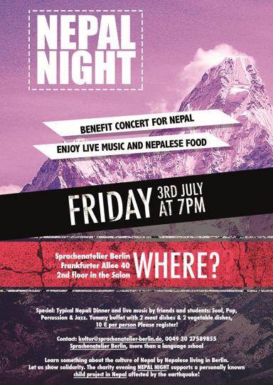 Soul, Jazz und Pop at the benefit NEPAL NIGHT
