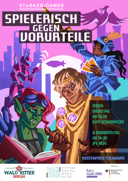 JFE M24 - Workshop: Spannende Rollenspiel Geschichten und Brettspiele!
