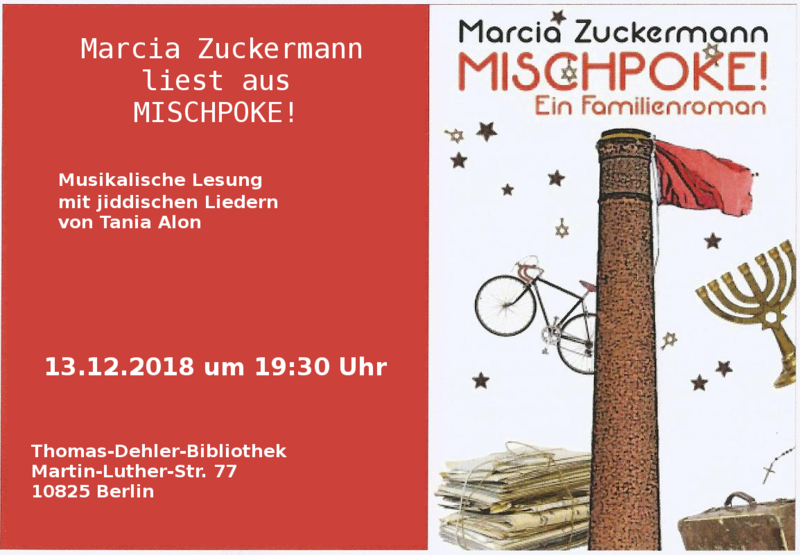 Mischpoke! - Marcia Zuckermann liest - Tanja Alon begleitet musikalisch