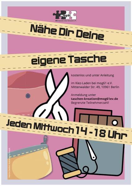 Taschen kreativ gestalten: Näh deine eigene Tasche bei mog61- kostenlos!