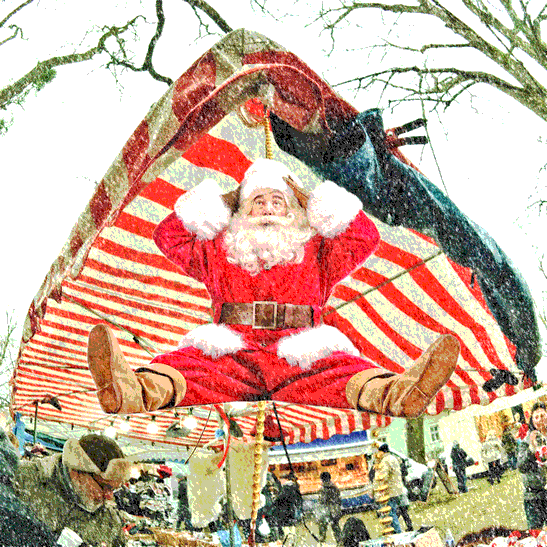 Adventsmarkt Mexikoplatz mit Bildern von Jochen Schulze Buschoff