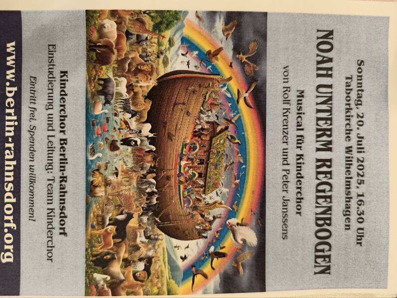 Kinder Musical "Noah unterm Regenbogen" Taborkirche Wilhelmshagen