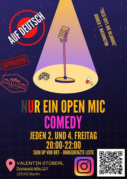 Nur Ein Open Mic (jeden 2. & 4. Freitag)