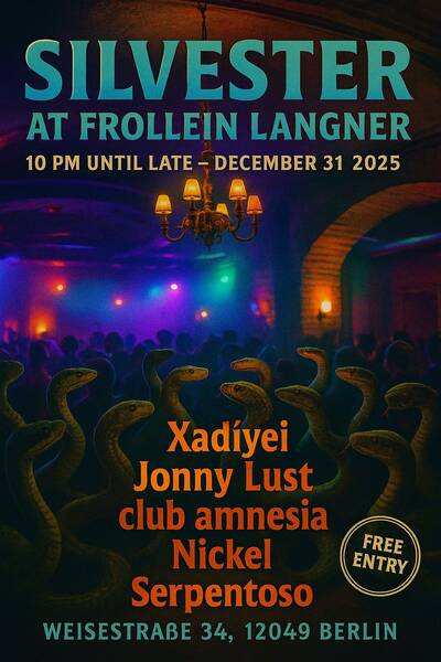 Frollein New Years Eve Party Live DJs Free Entry 