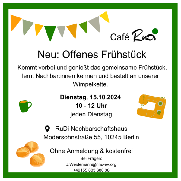 Neu: Offenes Frühstück