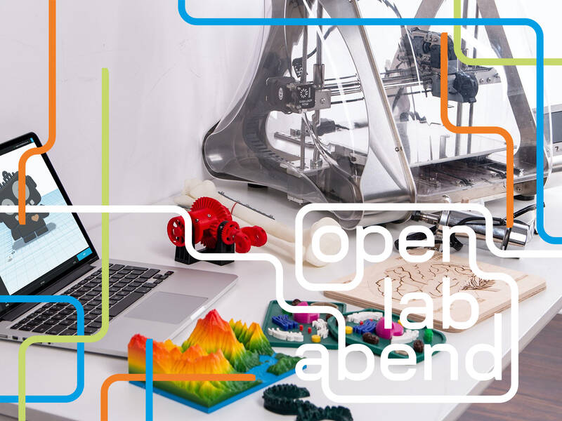 Open Lab Abend: 3D-Druck und Lasercutting ausprobieren