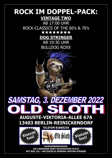 Rock im Doppel-Pack im "Old Sloth"
