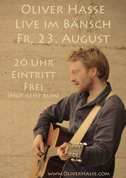 Konzert: Singer-Songwriter Oliver Hasse @ Bänsch