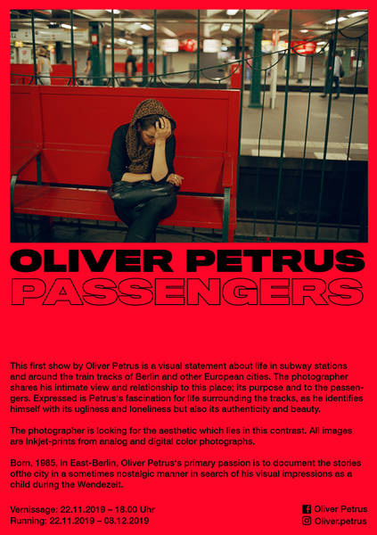 FINISSAGE: OLIVER PETRUS - PASSENGERS (Ausstellung)
