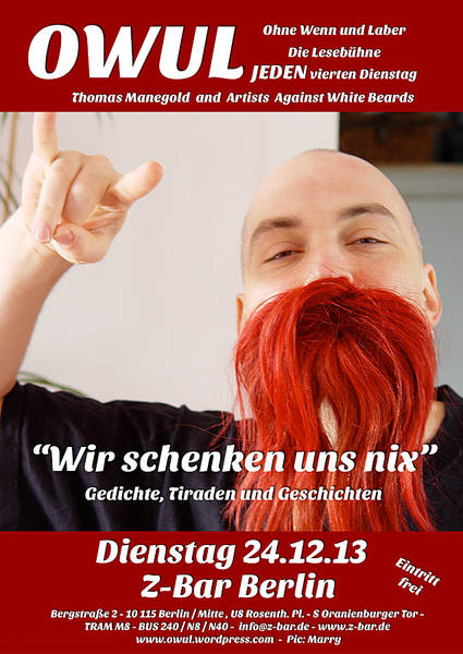 Lesebühne OWUL: Wir schenken uns nix!