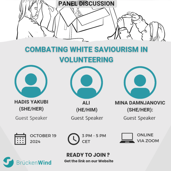 Podiumsdiskussion: Combating White Saviourism in Volunteering