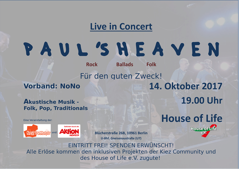 Charitykonzert mit Paul's Heaven und No No