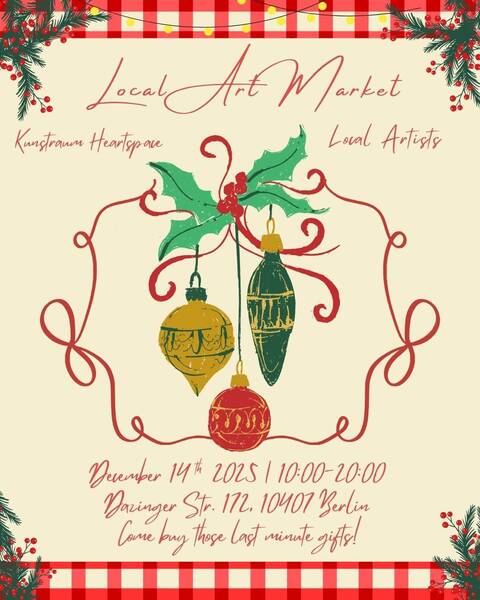 Winter-Kunstmarkt im Kunstraum Heartspace 25.12. 12-20 Uhr