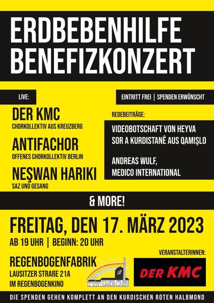 Erdbebenhilfe - Benefizkonzert
