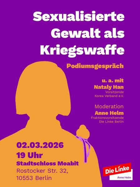 Sexualisierte Gewalt als Kriegswaffe - Podiumsdiskussion