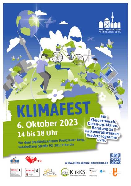 Klimafest vor dem Stadtteilzentrum Prenzlauer Berg