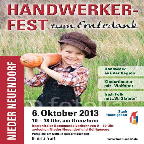 Handwerkerfest zum Erntedank mit Bootsfahrten