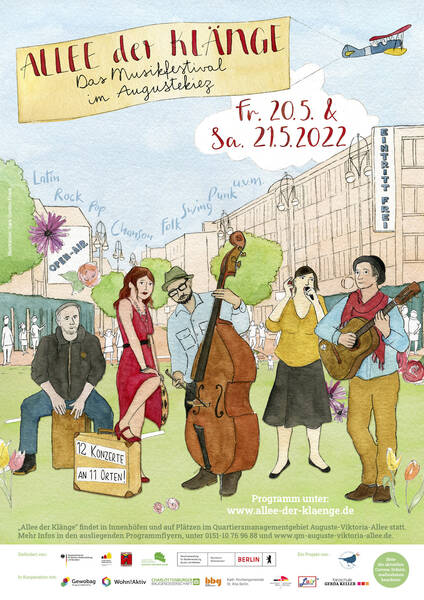 20. und 21. Mai: Allee der Klänge – Musikfestival im Reinickendorfer Augustekiez