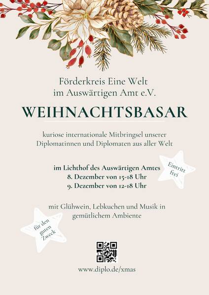 Weihnachts-Basar im Lichthof des Auswärtigen Amtes