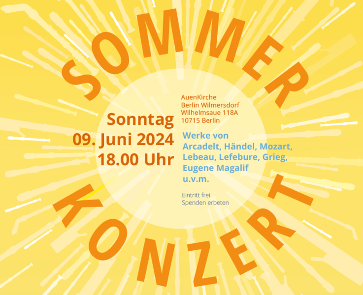 Sommerkonzert des Berliner Blockflöten Orchesters