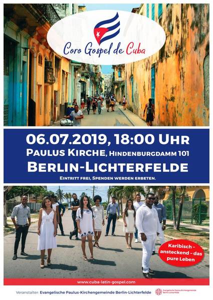 Coro Gospel de Cuba in der PaulusKirche Berlin-Lichterfelde