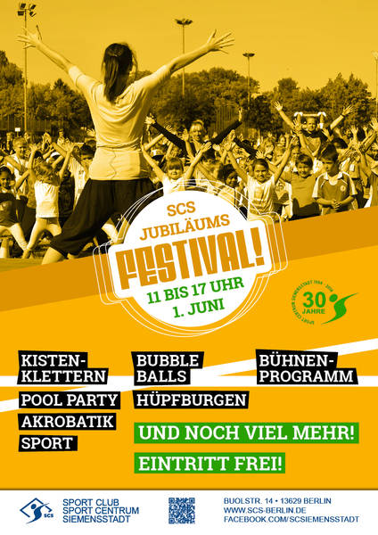 30 Jahre Sport Centrum Siemensstadt - Feiern Sie mit uns!